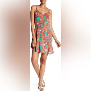 Trina Turk Moonlight Butterfly Asymmetrical Hem Dress